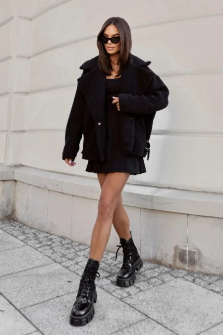 Jacheta FLUFFY - Negru