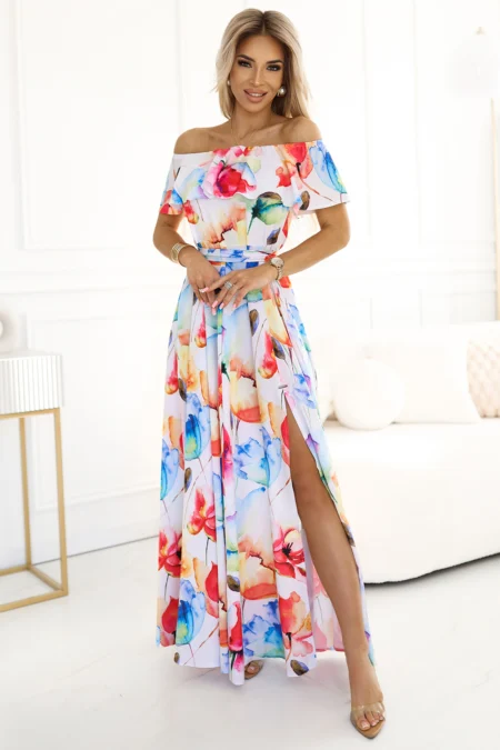 Rochie Dama Maxi, Floral, Numoco de Vara Marimi Mari