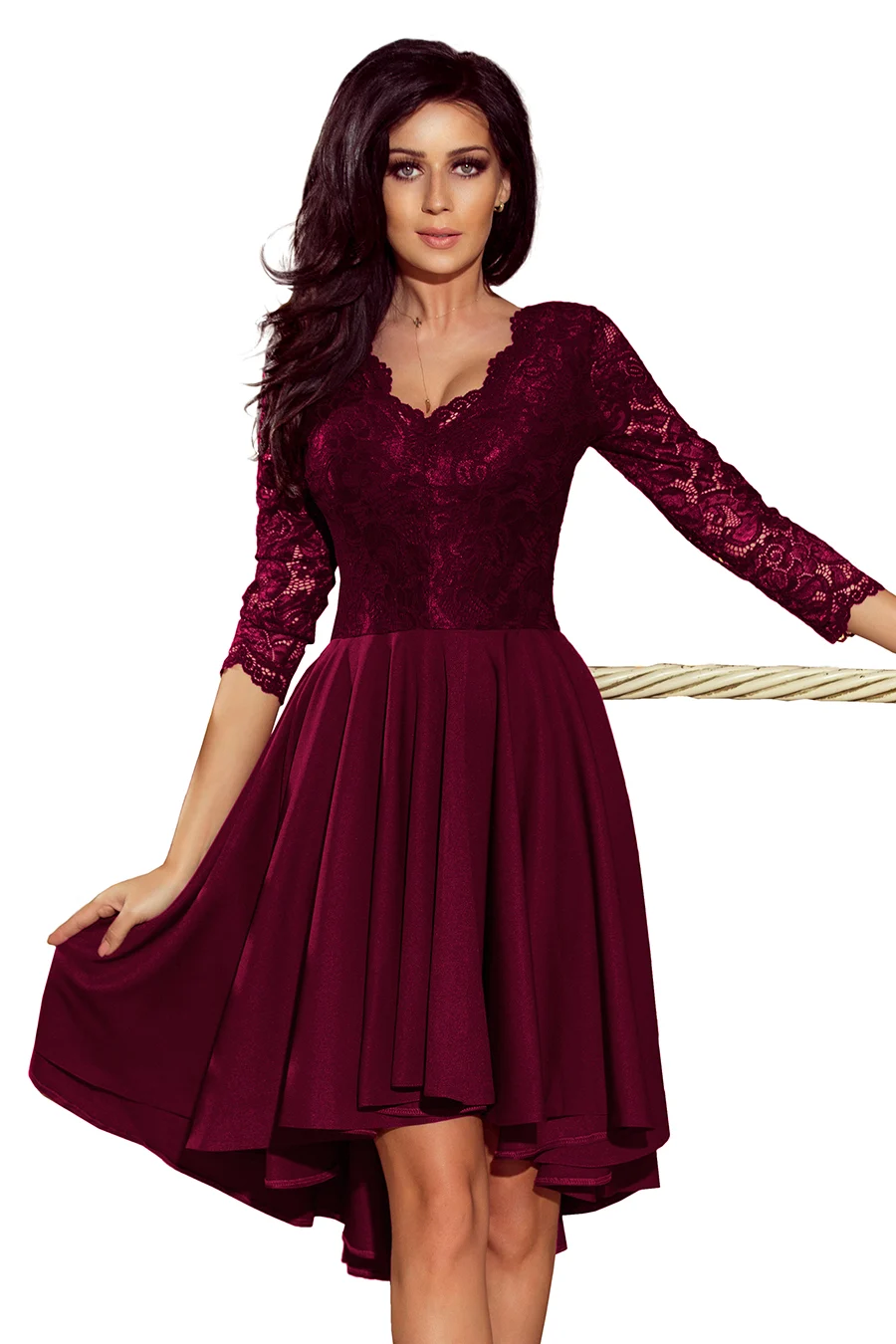 Rochie Dama Dantela, Mulata, Numoco Casual Marimi Mari - imagine 7