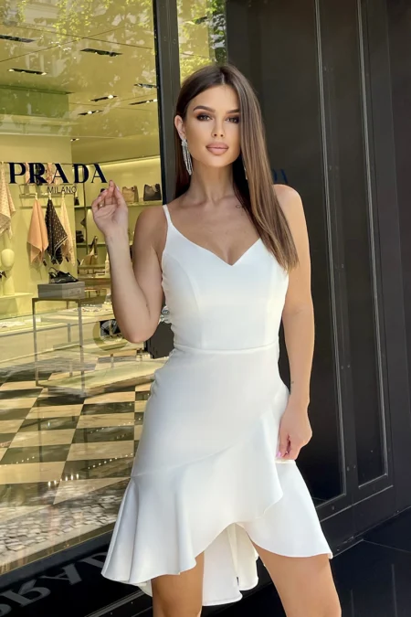 Rochie Dama, Bicotone, Ecru