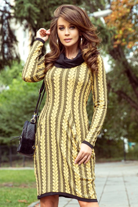Rochie Dama Carouri, Decolteu in V, Numoco Eleganta Marimi Mari
