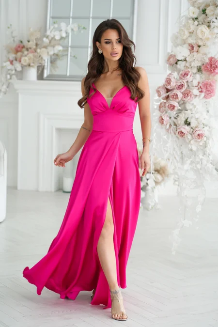 Rochie Dama, Bicotone, Fucsia