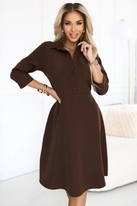 Rochie Dama Maxi, Floral, Numoco Eleganta Office