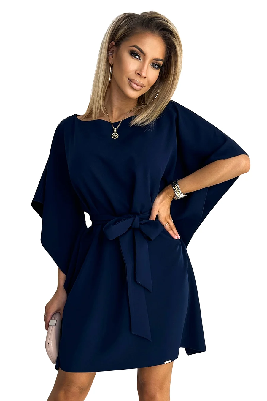 Rochie Dama Geometric, Mulata, Numoco Casual Marimi Mari - imagine 7