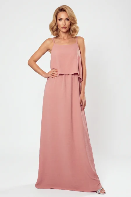 Rochie Dama Maxi, Mulata, Numoco, Roz de Vara