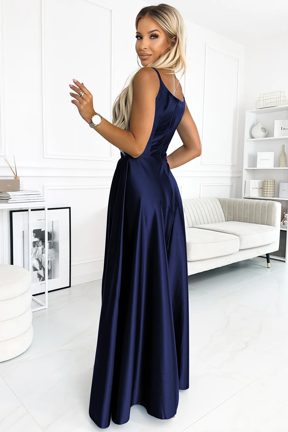Rochie Dama Maxi, Floral, Numoco Eleganta - imagine 3