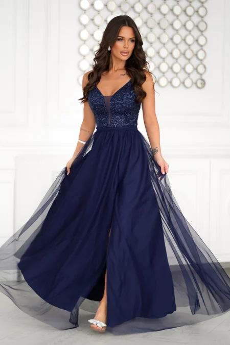 Rochie Dama, Bicotone, Bleumarin