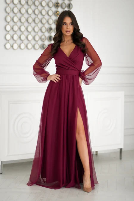 Rochie Dama, Bicotone, Bordo