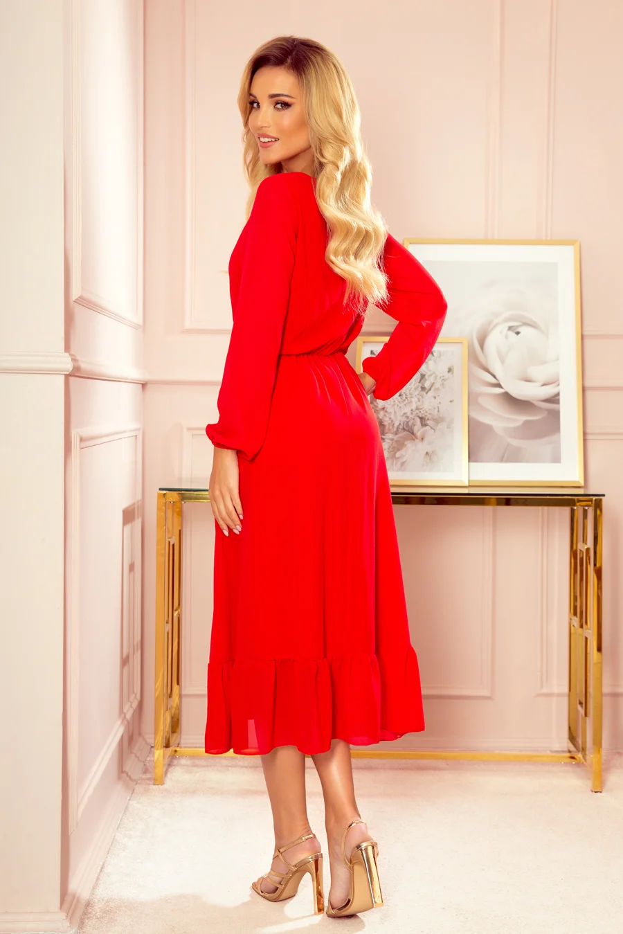 Rochie Dama Midi, Mulata, Numoco Eleganta Marimi Mari - Image 2