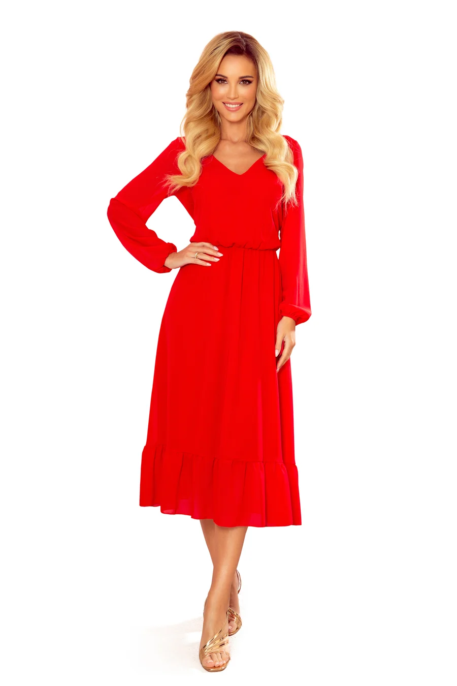 Rochie Dama Midi, Mulata, Numoco Eleganta Marimi Mari - Image 6