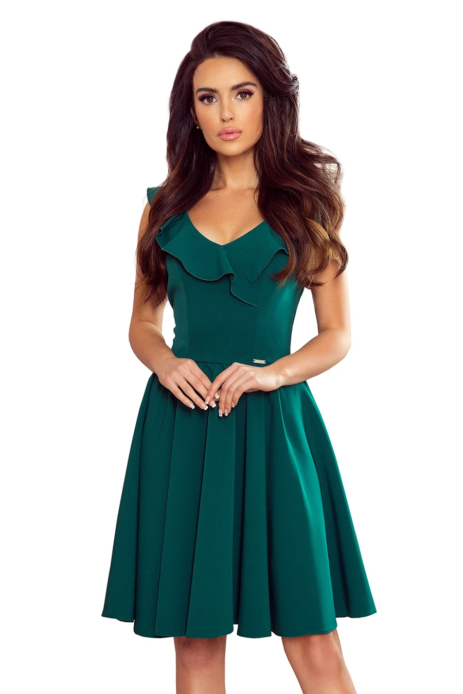 Rochie Dama, Numoco, Verde Marimi Mari - imagine 6