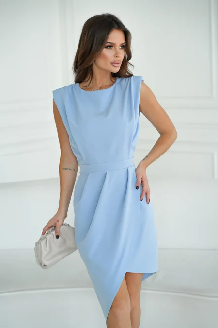 Rochie Dama, Bicotone, Baby Blue