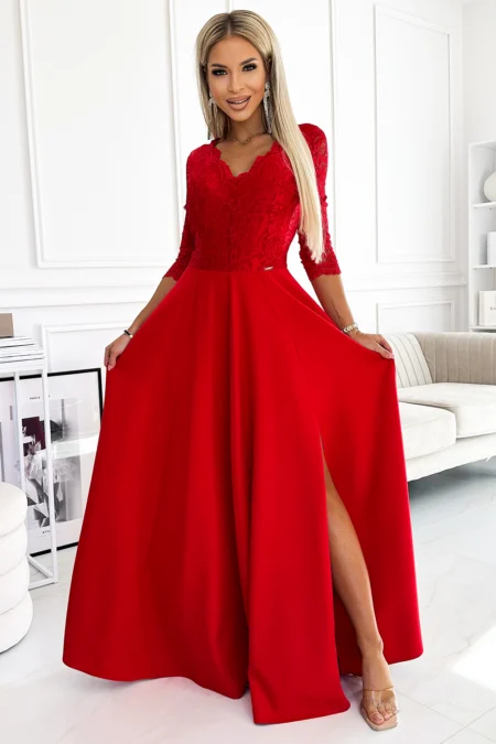 Rochie Dama Maxi, Dantela, Numoco Eleganta Marimi Mari