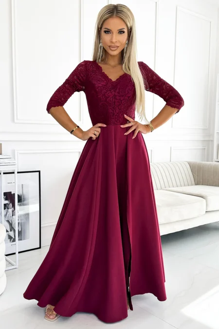 Rochie Dama Maxi, Floral, Numoco Eleganta Marimi Mari