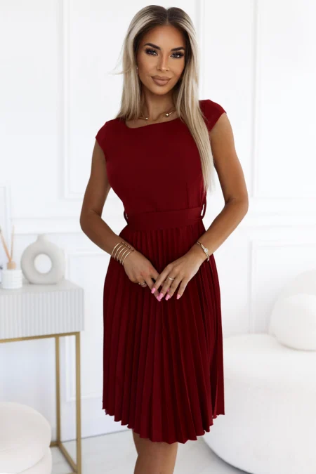 Rochie Dama Mini, Dantela, Numoco, Lila Eleganta Marimi Mari