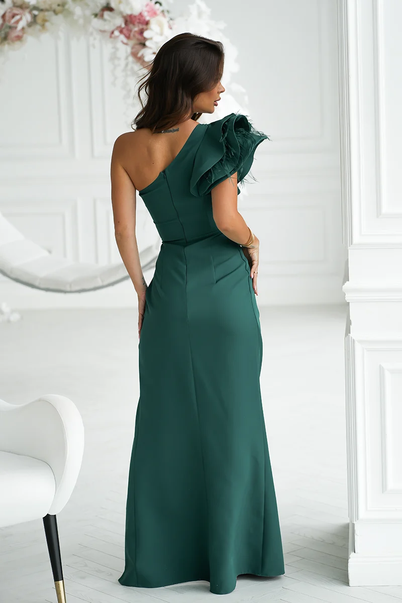 Rochie Dama, Bicotone, Verde - imagine 3