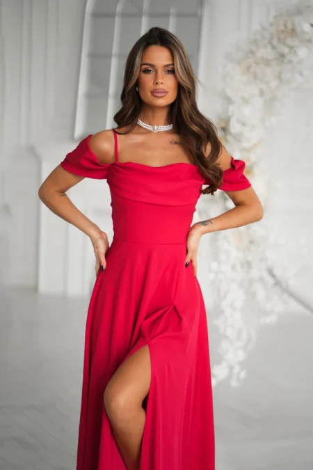 Rochie Dama, Bicotone, Rosu