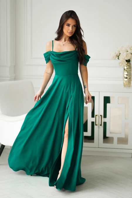 Rochie Dama, Bicotone, Szmaragd