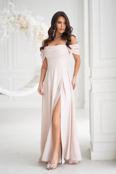Rochie Dama, Bicotone, Bej