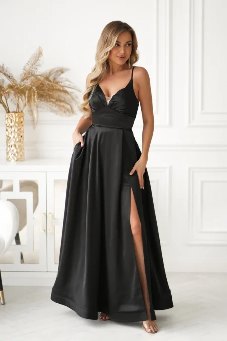 Rochie Dama, Bicotone, Negru
