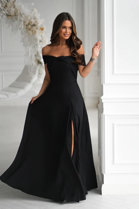 Rochie Dama, Bicotone, Negru