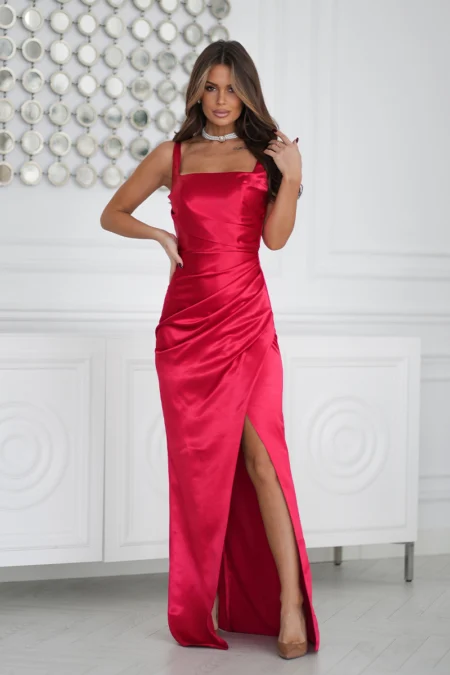 Rochie Dama, Bicotone, Rosu