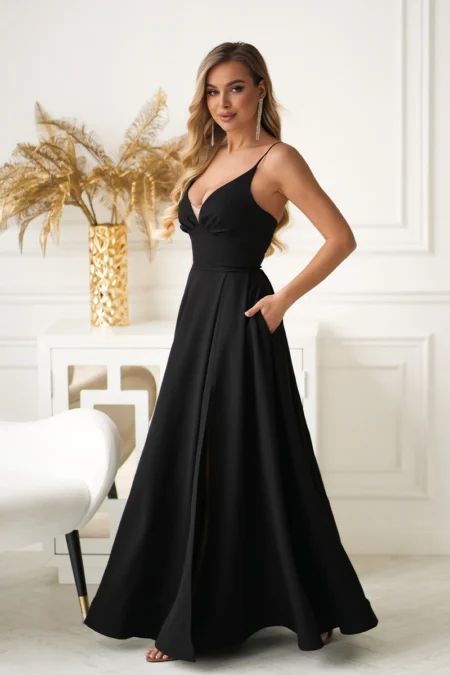 Rochie Dama, Bicotone, Negru