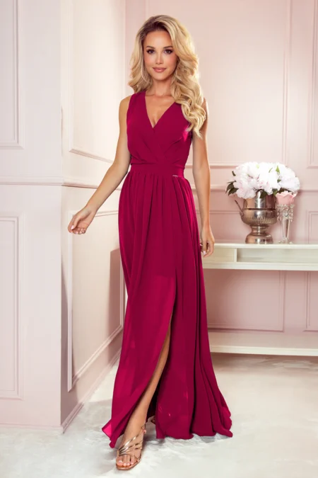 Rochie Dama Maxi, Decolteu rotund, Numoco Eleganta