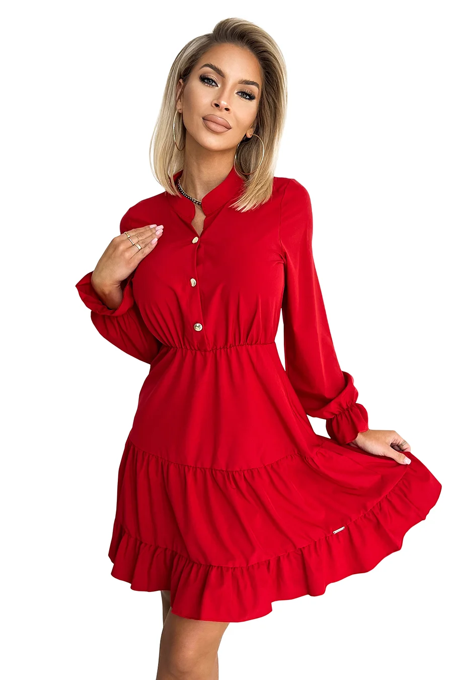 Rochie Dama Floral, Mulata, Numoco Eleganta Marimi Mari - imagine 6