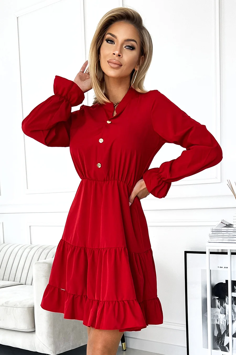 Rochie Dama Floral, Mulata, Numoco Eleganta Marimi Mari - imagine 4