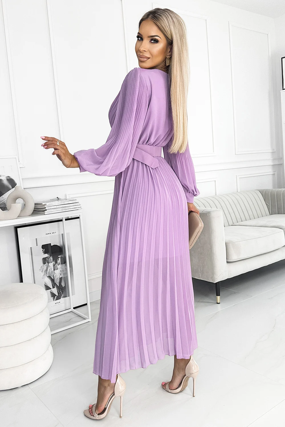 Rochie Dama Lejera, Guler inalt, Numoco Casual - imagine 2