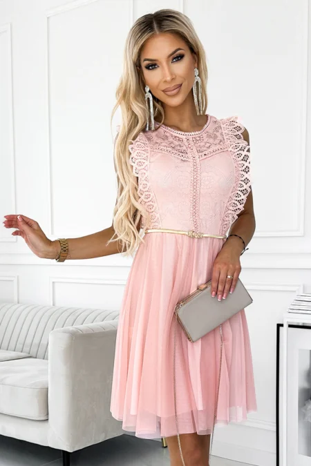 Rochie Dama Dantela, Numoco, Auriu