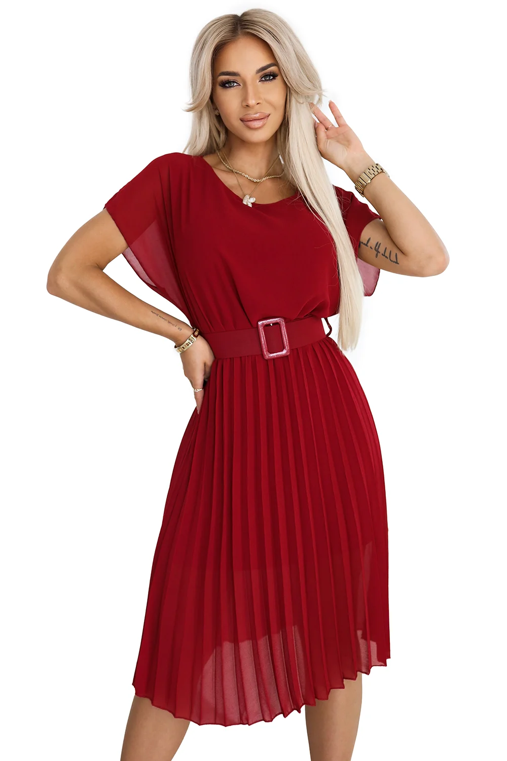 Rochie Dama Midi, Lejera, Numoco Eleganta - imagine 6