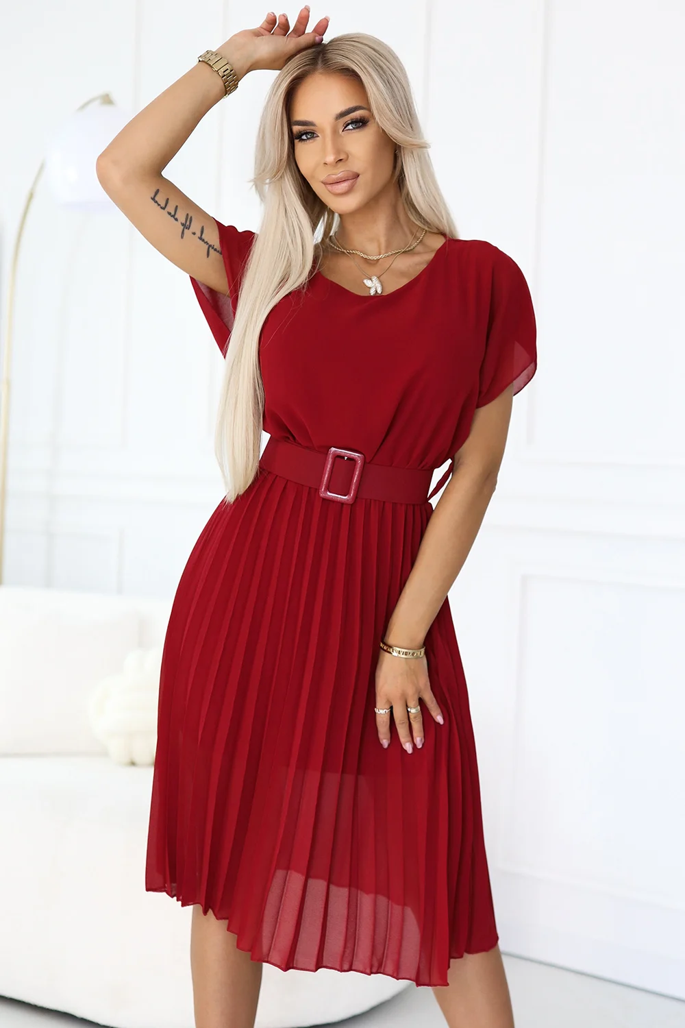 Rochie Dama Midi, Lejera, Numoco Eleganta - imagine 4