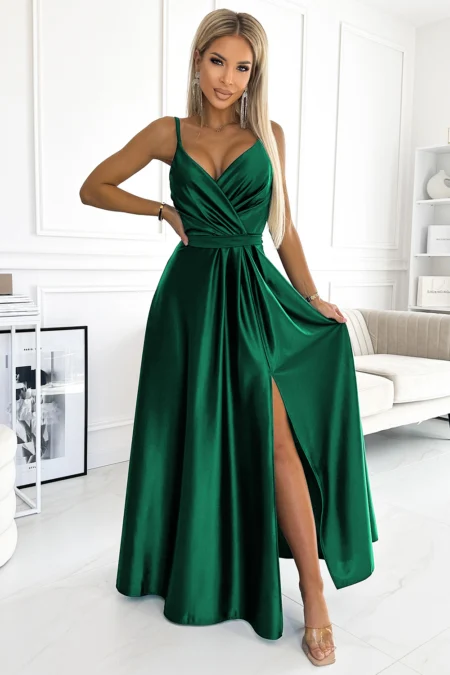 Rochie Dama Maxi, Buline, Numoco, Verde Eleganta
