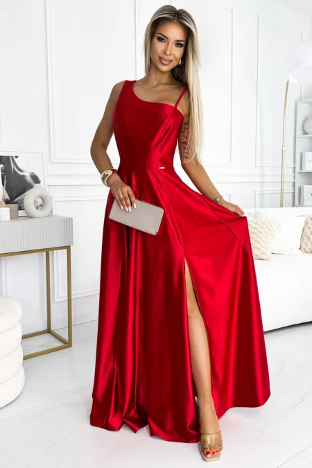 Rochie Dama Maxi, Satin, Numoco Eleganta