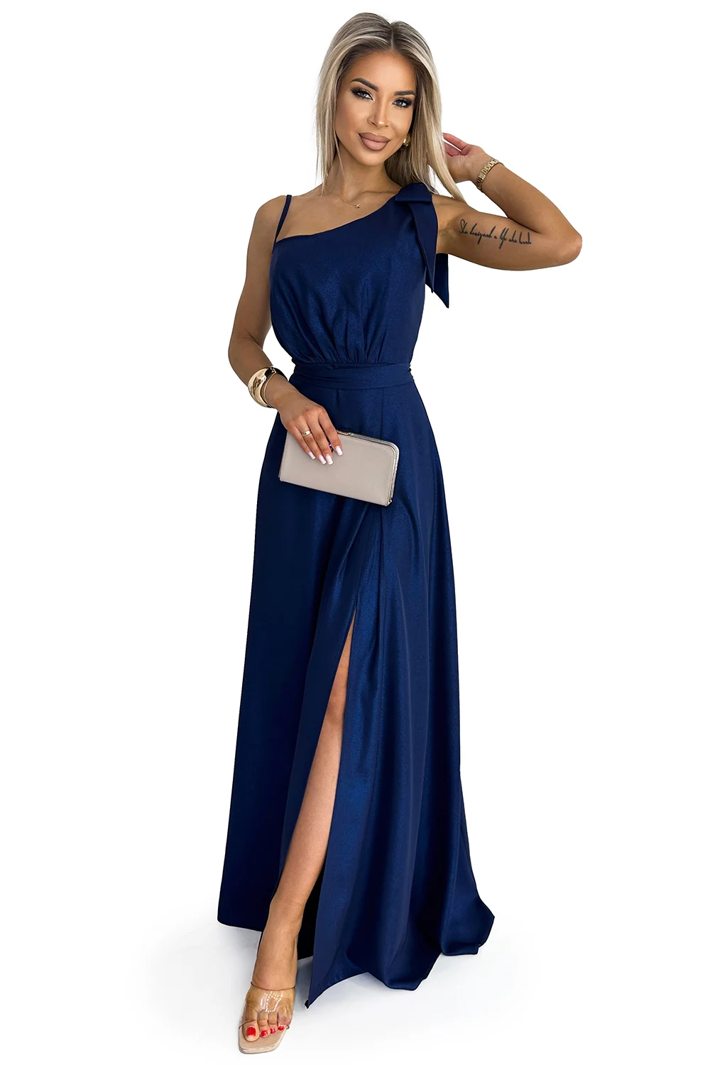 Rochie Dama Maxi, Guler inalt, Numoco Eleganta - imagine 7