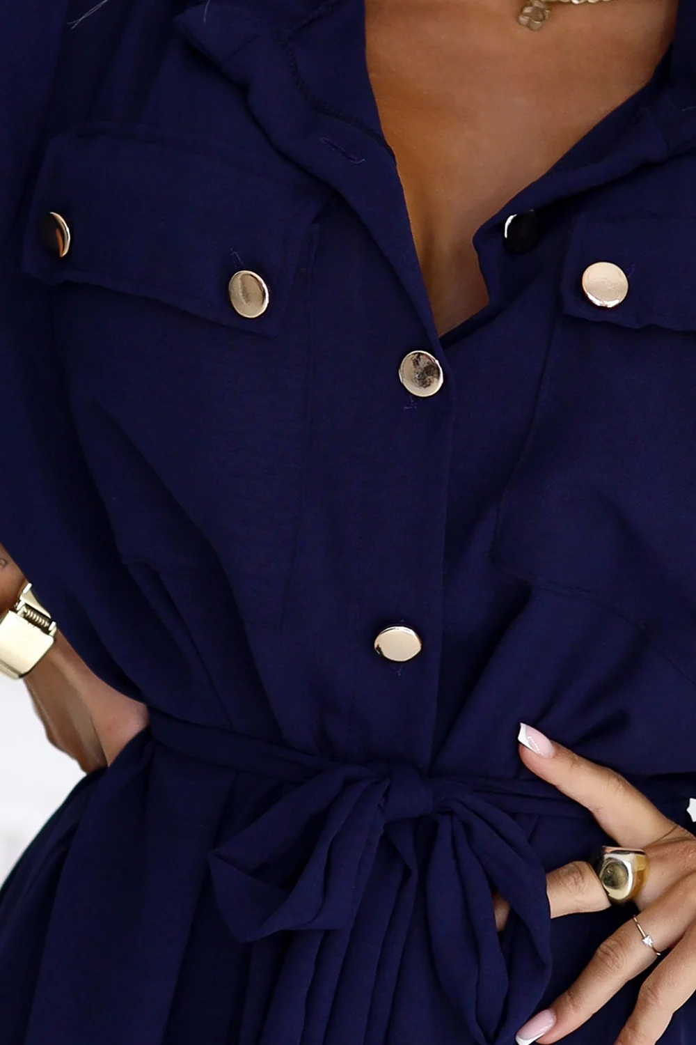 Rochie Dama Midi, Numoco, Bleumarin - Image 6