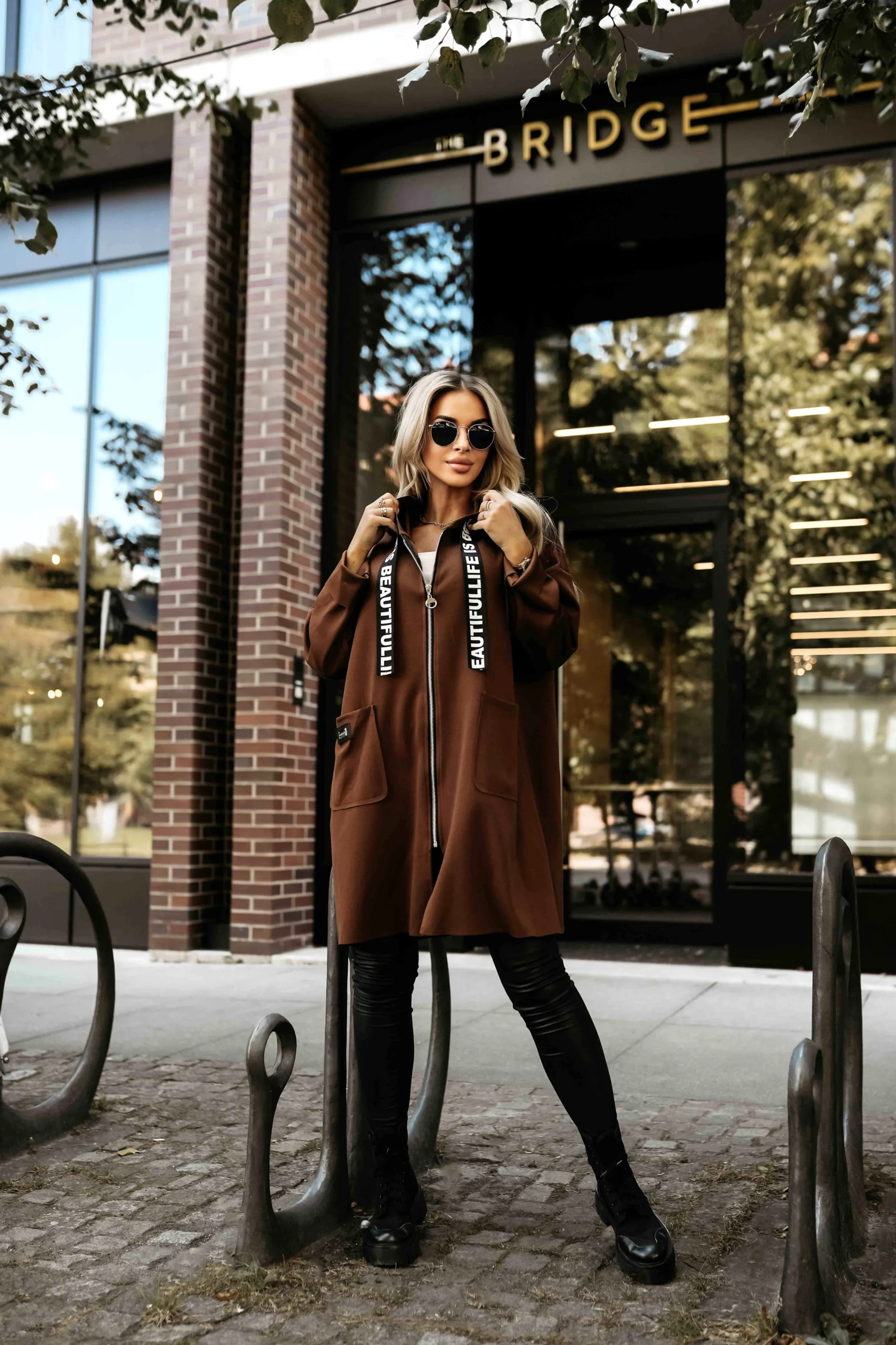 Palton Dama Mulata, Guler inalt, Numoco Casual - imagine 3