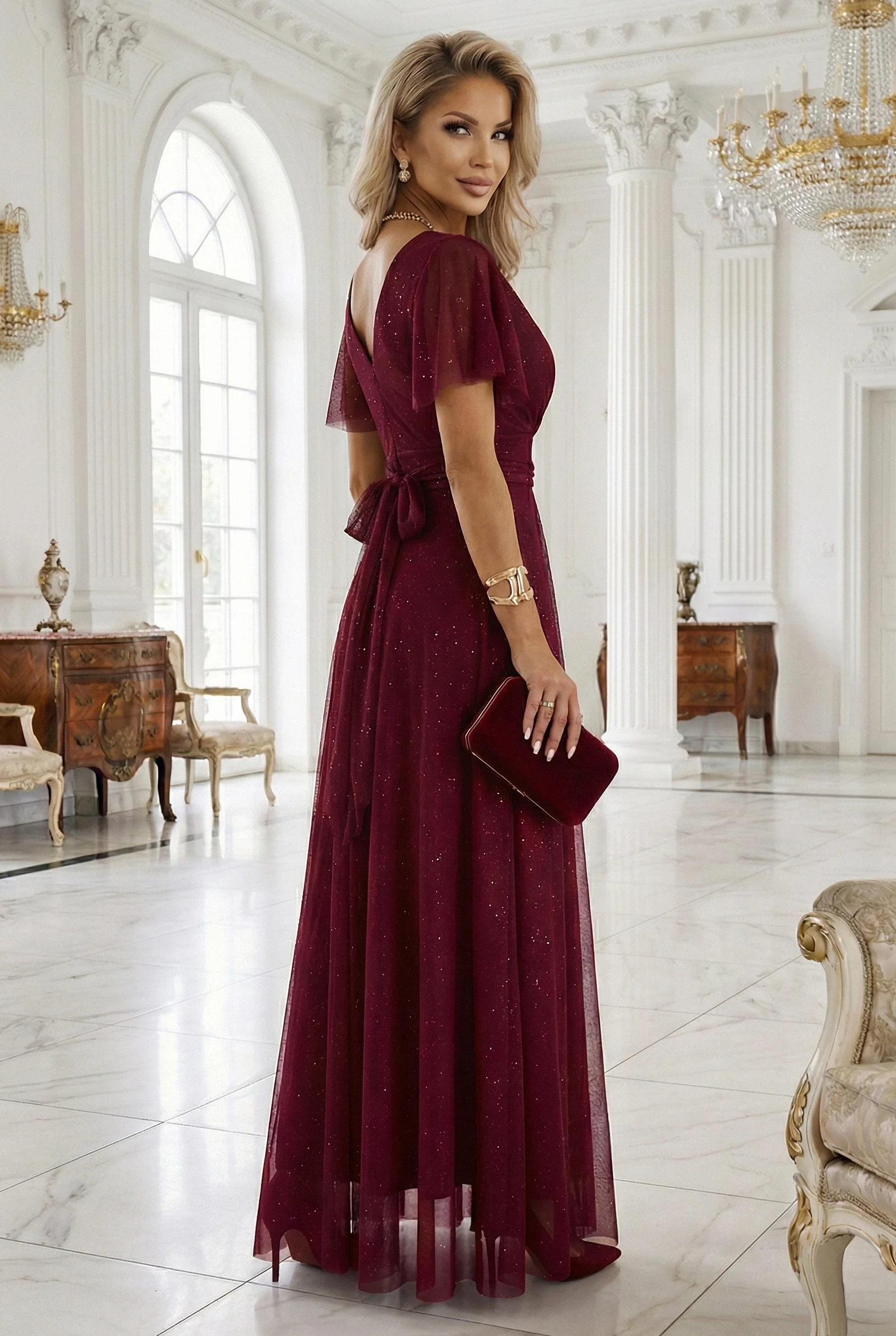 Rochie Dama Maxi, Floral, Numoco Eleganta - imagine 7