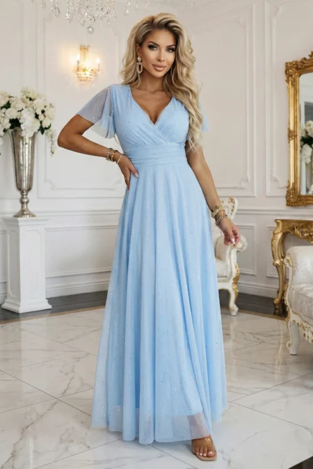 Rochie Dama Maxi, Decolteu in V, Numoco de Seara
