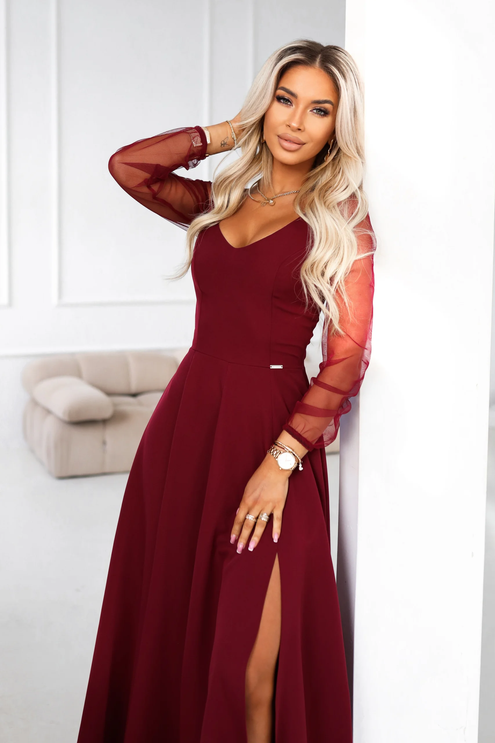 Rochie Dama Maxi, Floral, Numoco de Seara Marimi Mari - imagine 3