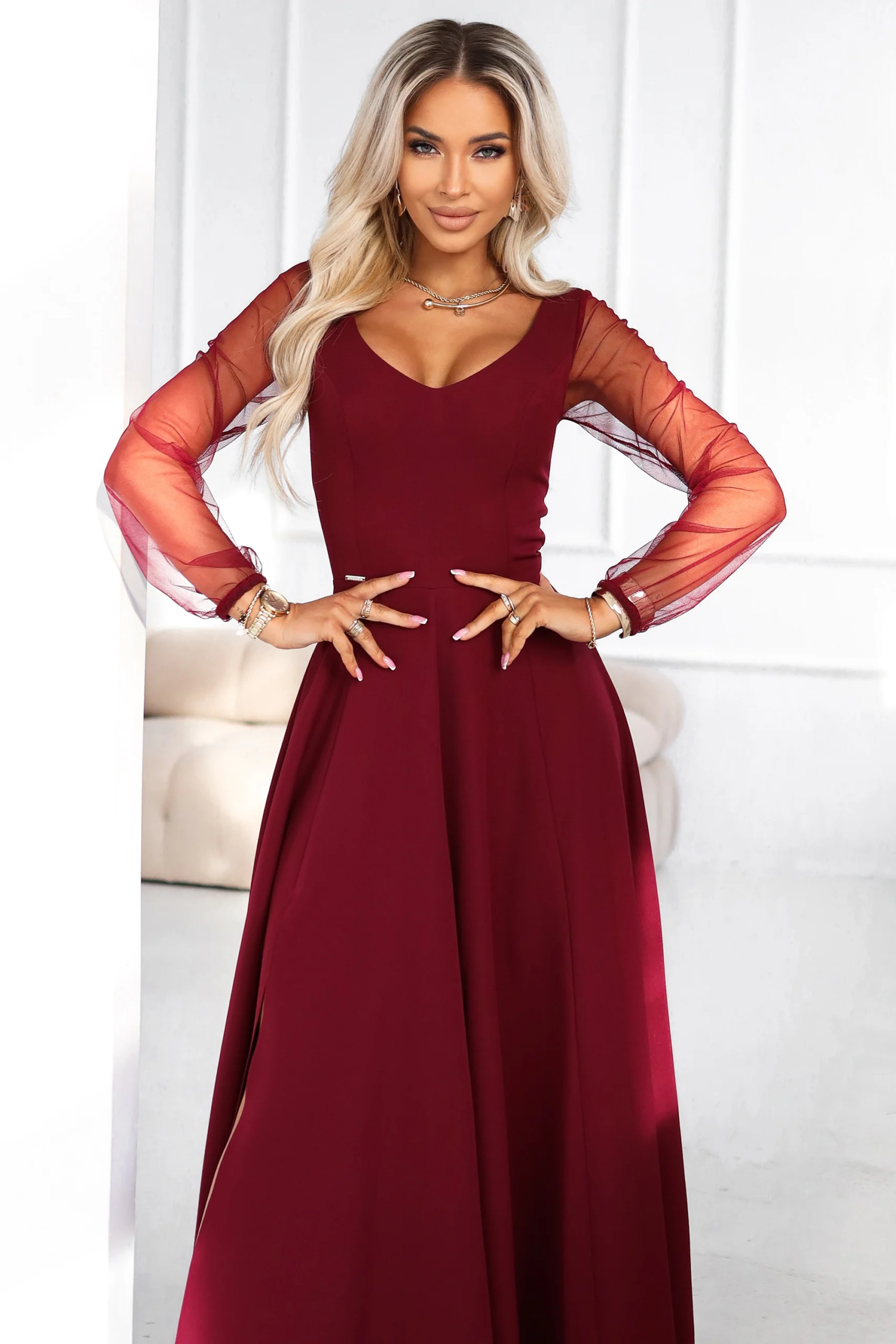 Rochie Dama Maxi, Floral, Numoco de Seara Marimi Mari - imagine 5