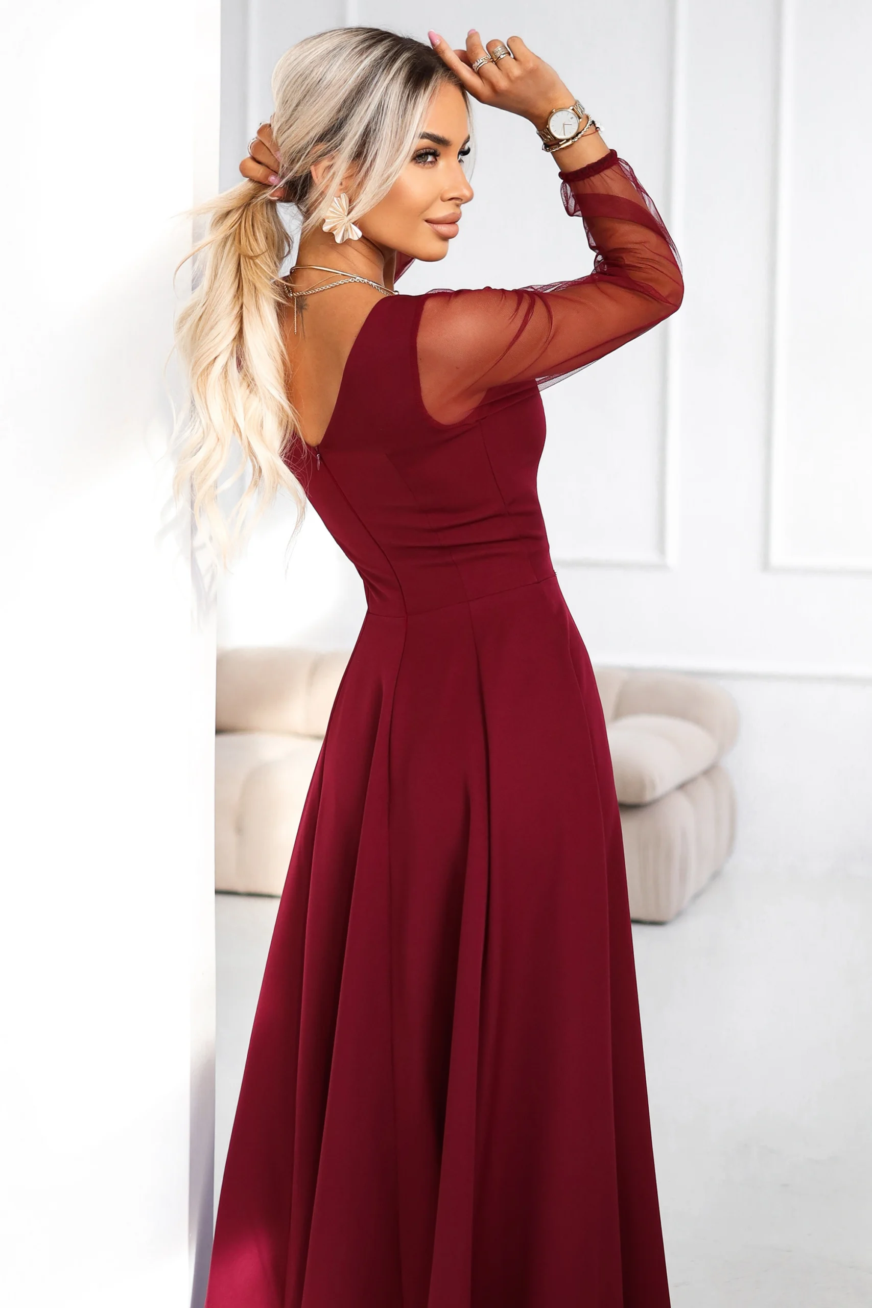 Rochie Dama Maxi, Floral, Numoco de Seara Marimi Mari - imagine 4