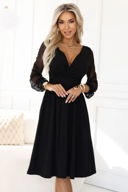 Rochie Dama Midi, Lejera, Numoco Eleganta Marimi Mari