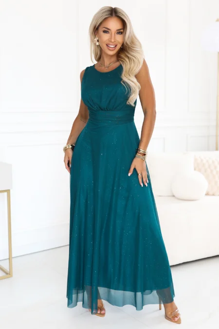 Rochie Dama Maxi, Mulata, Numoco, Verde de Seara