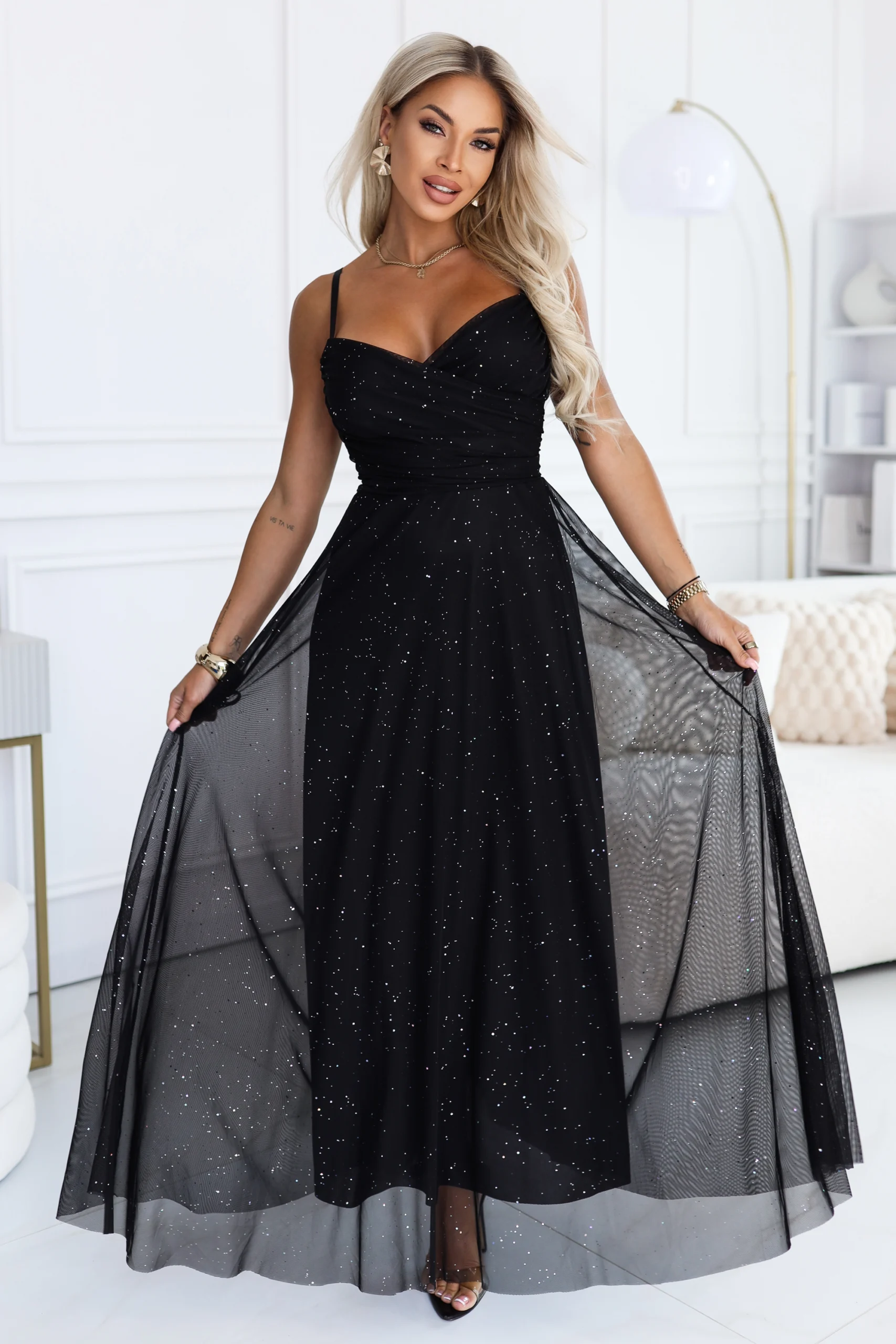 Rochie Dama Maxi, Petrecuta, Numoco, Negru - Image 4