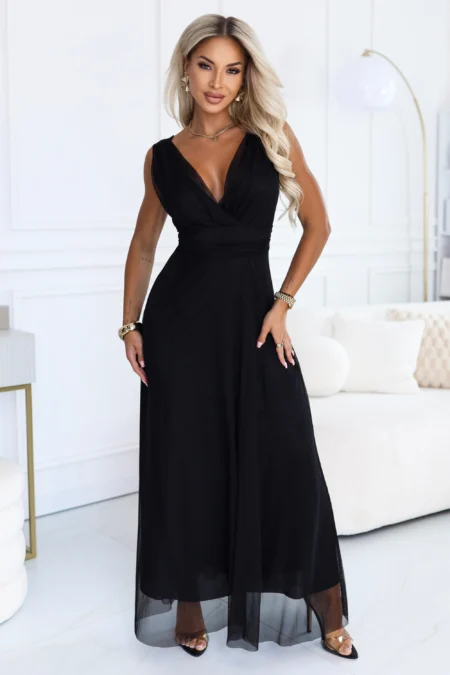 Rochie Dama Maxi, Petrecuta, Numoco, Negru Eleganta