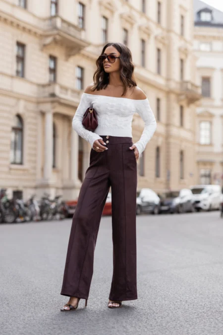 Pantaloni FERN - Brąz