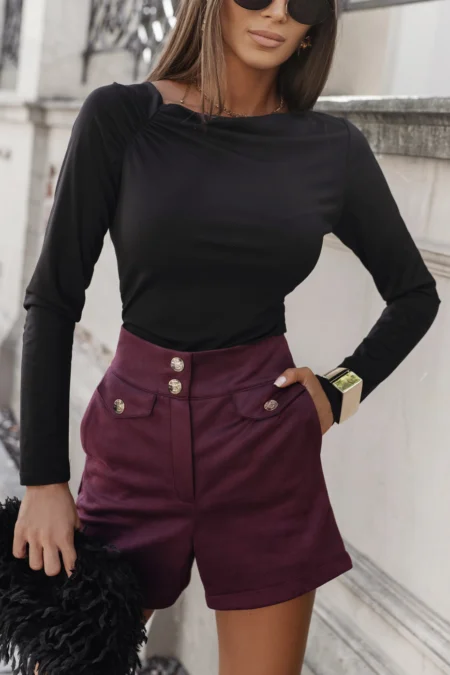 Pantaloni scurti CALLY - Bordo